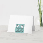 鳥のnのハート カード (裏面)