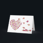 鳥のnのハート カード<br><div class="desc">あなたの生命に特別な誰かにこのかわいく小さいカードを送って下さい。</div>