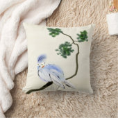 鳥のSumi-eの小さい枕 クッション (ブランケット)
