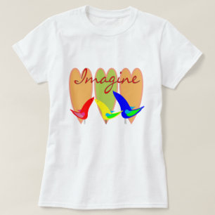 鳥のTシャツを想像して下さい Tシャツ