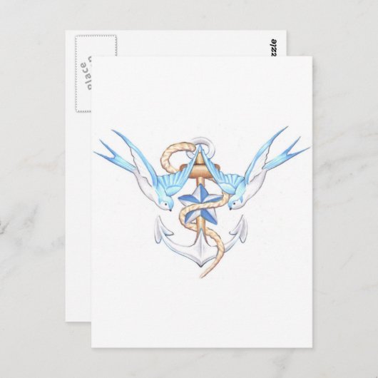 鳥はがき ポストカード (正面/裏面)