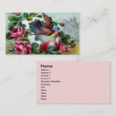 鳥はイースターエッグのビクトリア時代の人から飛びます 名刺 (正面/裏面)