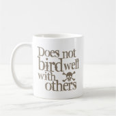 鳥は他とよく コーヒーマグカップ (左)