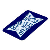 鳥は他の鳥と上手に付き合う マグネット (左側)