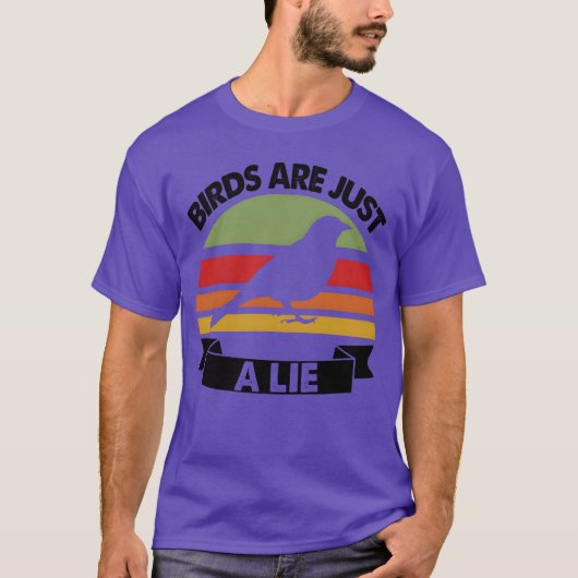 鳥は偽りの鳥の陰謀家のヴィンテージ Tシャツ (正面)