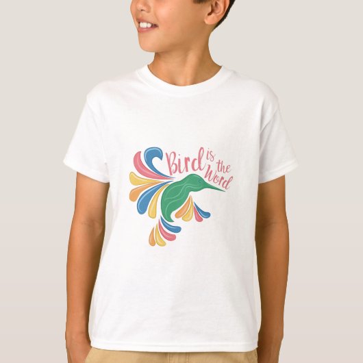 鳥は単語です Tシャツ (正面)