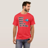 鳥は単語のTシャツです Tシャツ (正面フル)