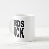 鳥は吸います コーヒーマグカップ (正面左)