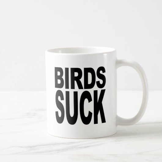 鳥は吸います コーヒーマグカップ (右)