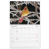 鳥は大きい数とカレンダーに記録します カレンダー (2月 2026)