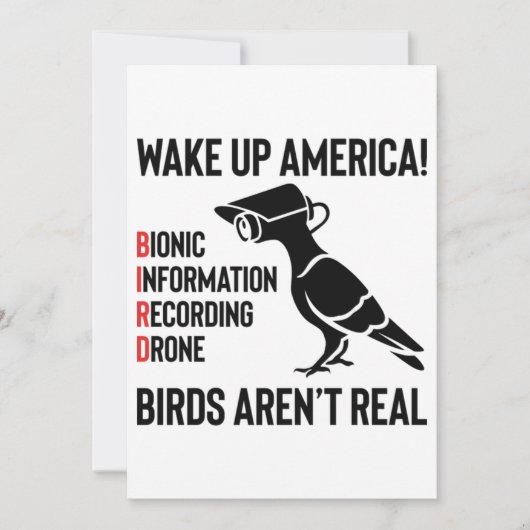 鳥は実在無いもしてハエだ 招待状 (正面)