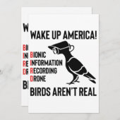 鳥は実在無いもしてハエだ 招待状 (正面/裏面)