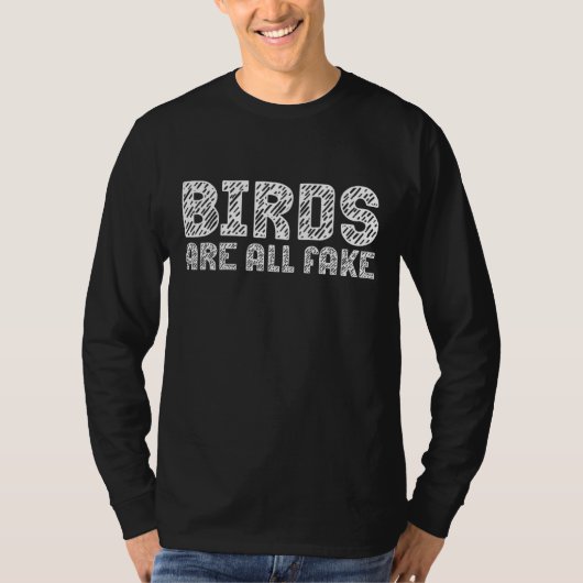 鳥は皆偽物だ Tシャツ (正面)