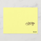 鳥は羽であなたを覆う。 ポストカード (裏面)