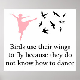 鳥は翼を使ってプリントやポスターを飛ぶ ポスター