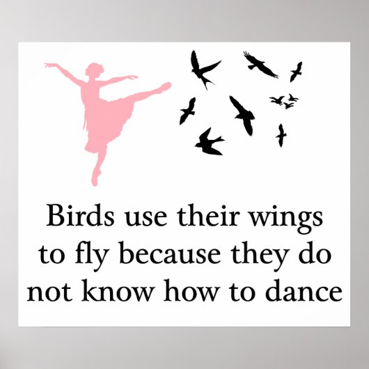 鳥は翼を使ってプリントやポスターを飛ぶ ポスター (正面)