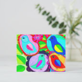 鳥は言います自由がほしいと思うことを! ポストカード (スタンド正面)