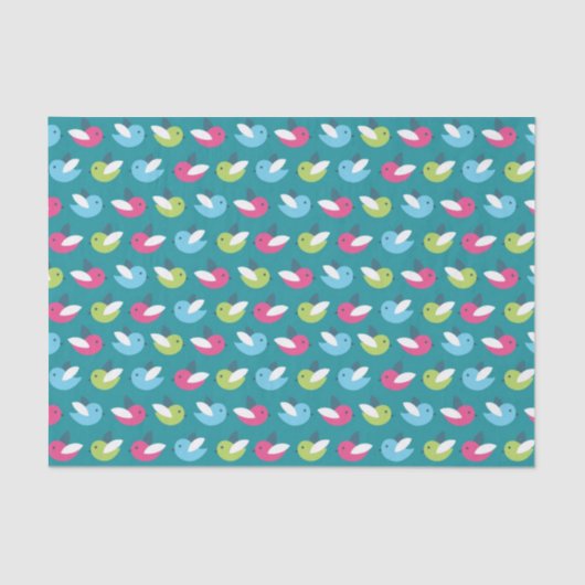 鳥は青を模造します 薄葉紙 (正面)