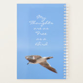 鳥は高すぎるフリー感じブルーを舞う プランナー手帳 (裏面)