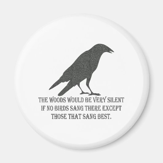 鳥もしは鳴かぬ マグネット (正面)