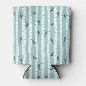 鳥や木の模様 缶クーラー (正面)