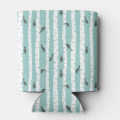 鳥や木の模様 缶クーラー (裏面)