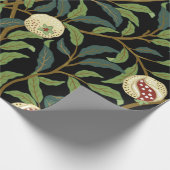 鳥や果実の海のある葉のヴィンテージの鳥 ラッピングペーパー (角)