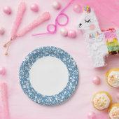 鳥や植物のオーナメント ペーパープレート (パーティー)