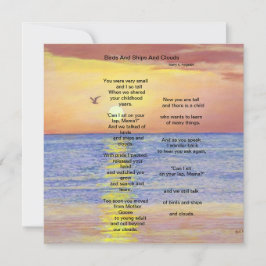 鳥や船や雲 サンキューカード