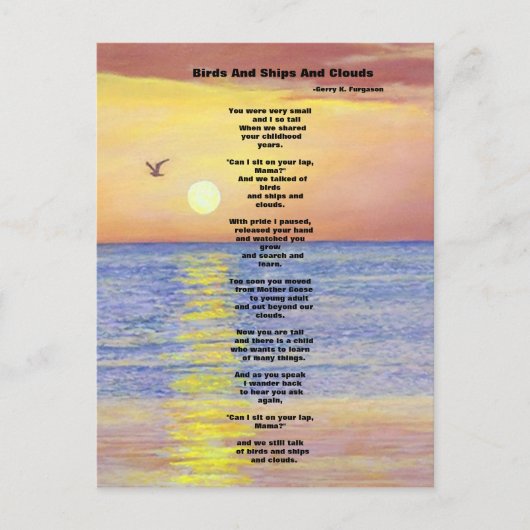 鳥や船や雲 ポストカード (正面)