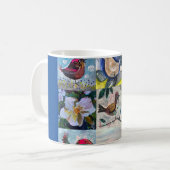 鳥や花でマグカップ コーヒーマグカップ (正面左)