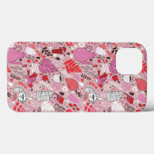 鳥や花の模様 Case-Mate iPhoneケース (裏面 (横))