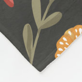 鳥や花の美しいテクスチエレガントャ フリースブランケット (角)