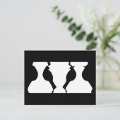 鳥や花瓶の光イリュージョンのポストカード ポストカード (スタンド正面)