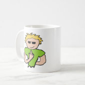 鳥を動かす コーヒーマグカップ (正面左)