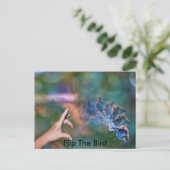 鳥を反転 ポストカード (スタンド正面)