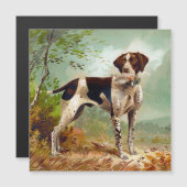 鳥を口に入れたハンター犬 (正面/裏面)