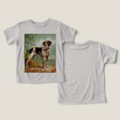 鳥を口に入れたハンター犬 (デザイン正面&裏面)