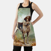 鳥を口に入れたハンター犬 エプロン (インサイチュ)