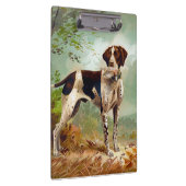 鳥を口に入れたハンター犬 クリップボード (右)