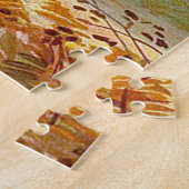 鳥を口に入れたハンター犬 ジグソーパズル (側面)