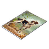 鳥を口に入れたハンター犬 ノートブック (左側)