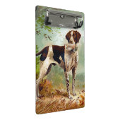 鳥を口に入れたハンター犬 ミニクリップボード (アングル)