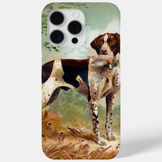 鳥を口に入れたハンター犬 Case-Mate iPhoneケース (裏面)