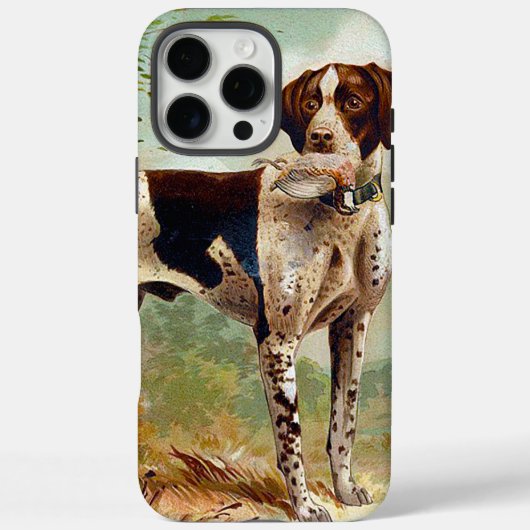 鳥を口に入れたハンター犬 Case-Mate iPhoneケース (裏面)