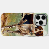 鳥を口に入れたハンター犬 Case-Mate iPhoneケース (裏面 (横))