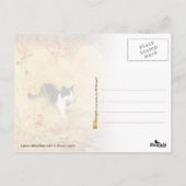 鳥を口に入れた猫 ポストカード (裏面)