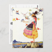 鳥を呼ぶ ポストカード (正面/裏面)