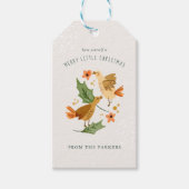 鳥を呼ぶ | 12クリスマス・ホリデー ギフトタグ (正面)