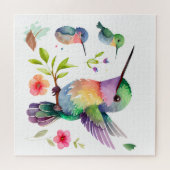 鳥を愛する人たちのかわいいハミングバード ジグソーパズル (横)
